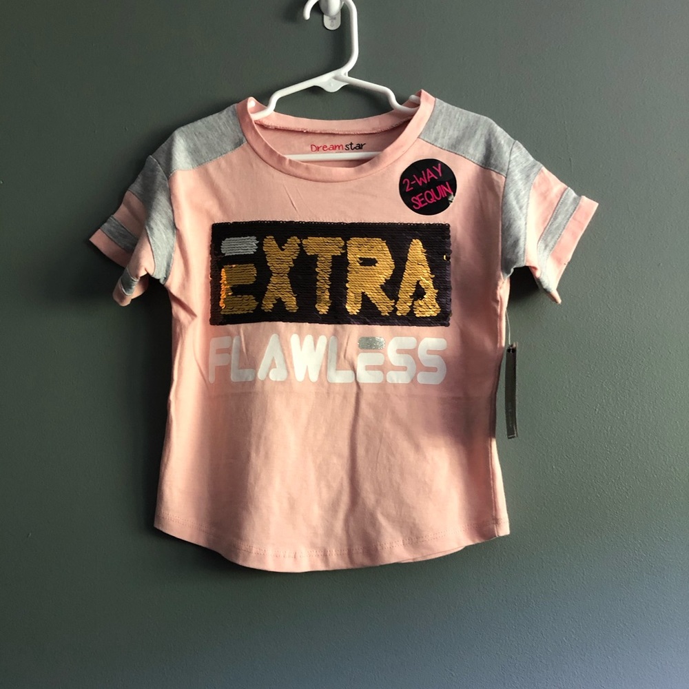 Dream Star Extra Flawless Pink & Grey Tee
